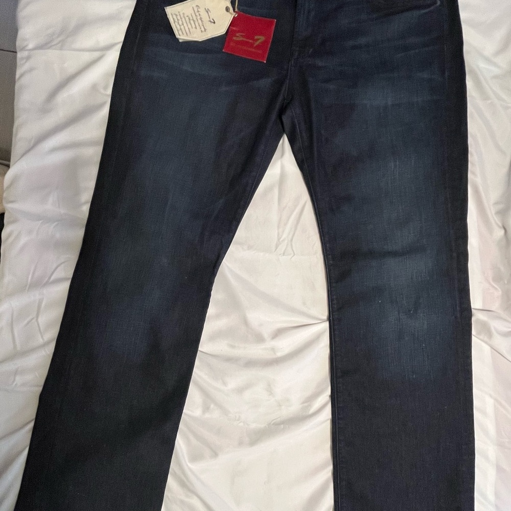 Seven 7 Dark Blue Bootcut Jeans